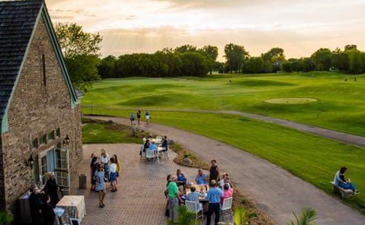 Guests gathered for outing